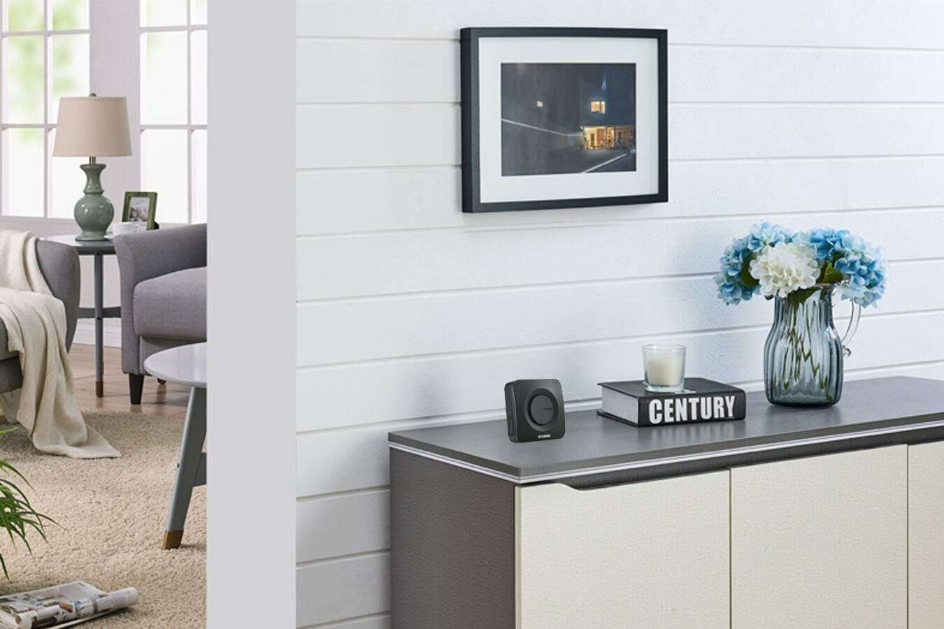 Deurbel met ontvanger van Hyundai (zwart)