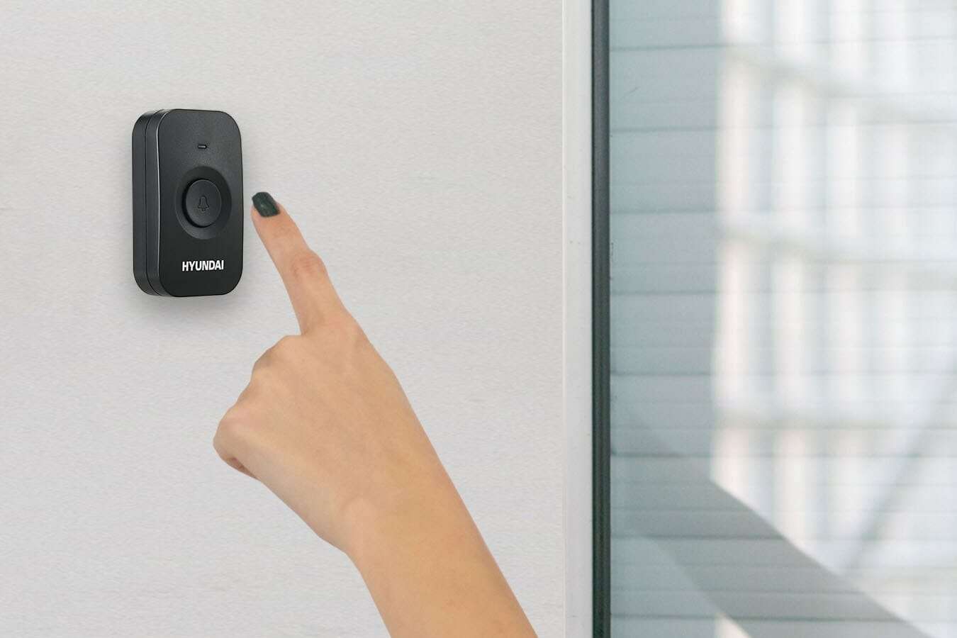 Deurbel met ontvanger van Hyundai (zwart)
