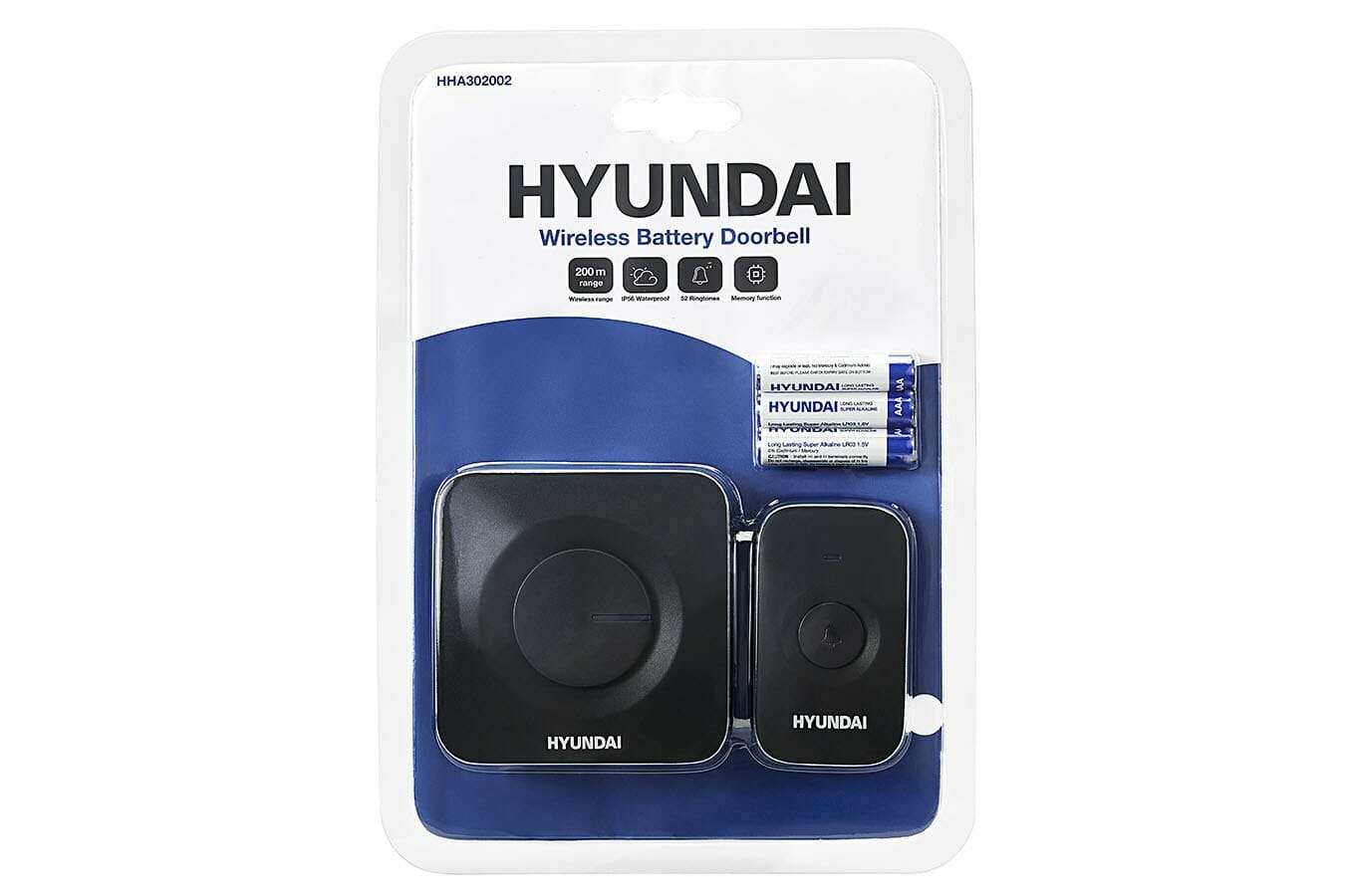 Deurbel met ontvanger van Hyundai (zwart)