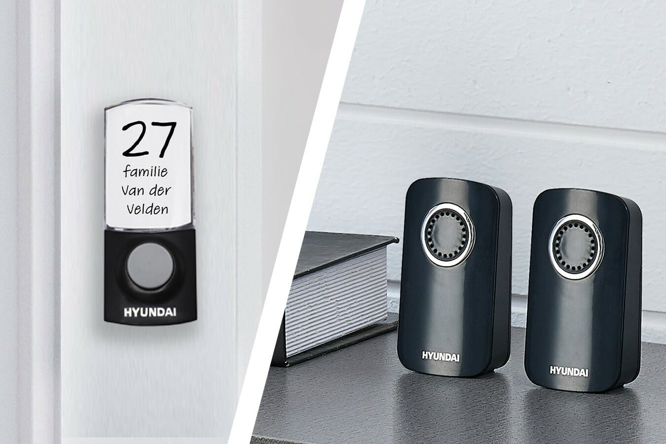 Deurbel van Hyundai met twee draadloze ontvangers