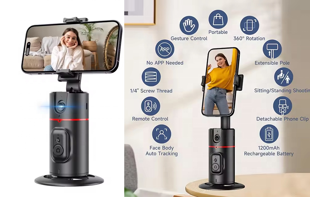 Automatisch Volgstatief  met Ai Face Tracking beweging sensor