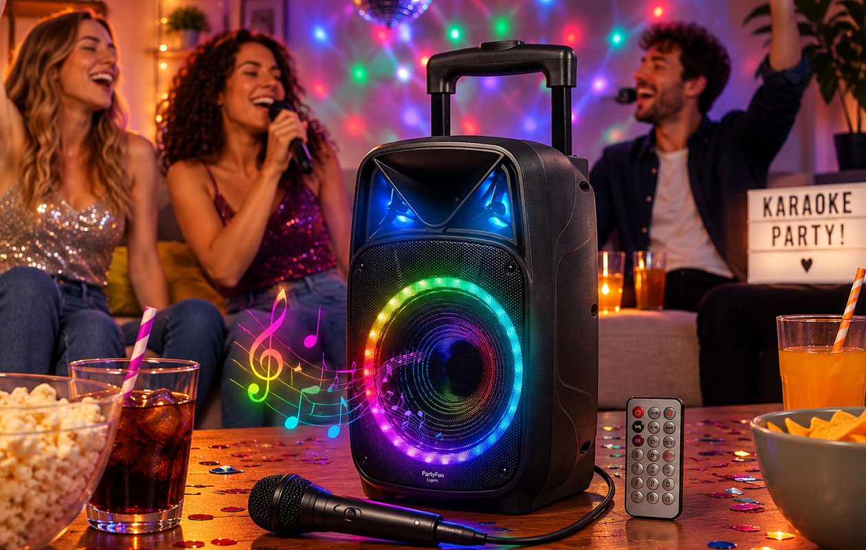 Bluetooth karaoke party speaker