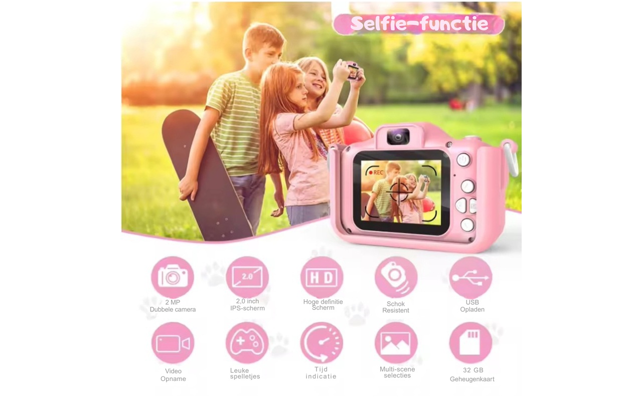 Bobbel Home Digitale Kindercamera 