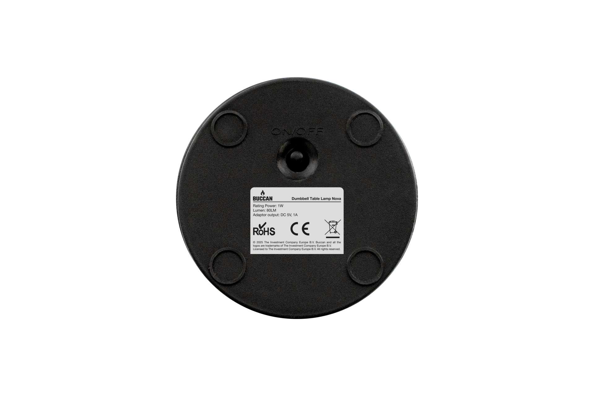 Buccan Dumbbell tafellamp Nova - Zwart