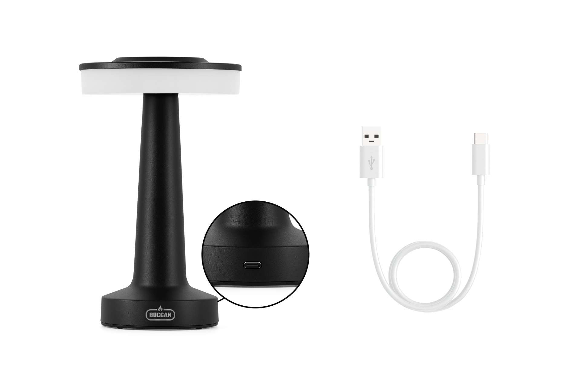 Buccan Dumbbell tafellamp Nova - Zwart