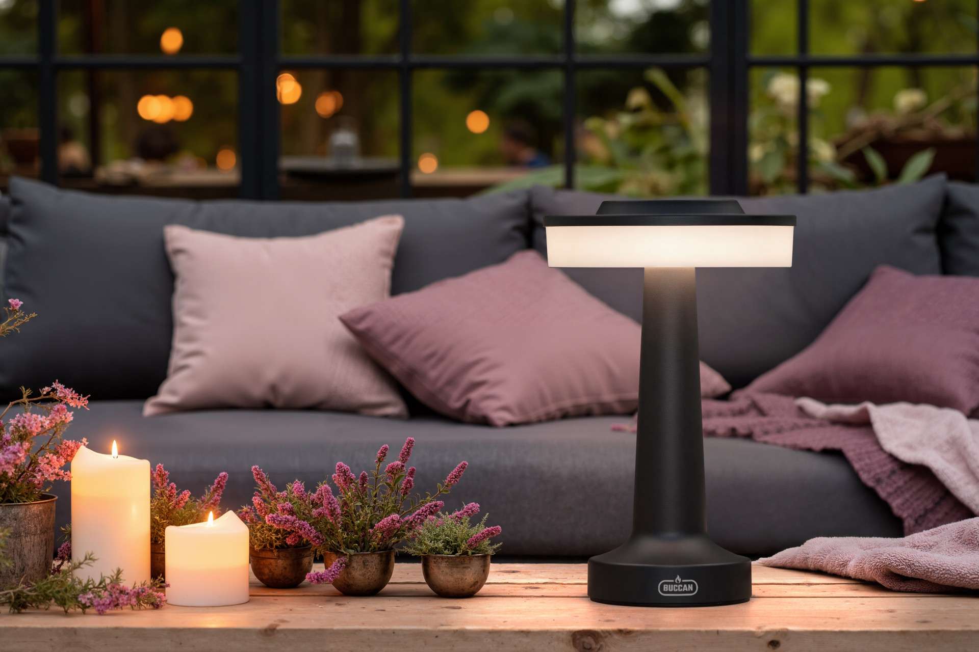 Buccan Dumbbell tafellamp Nova - Zwart