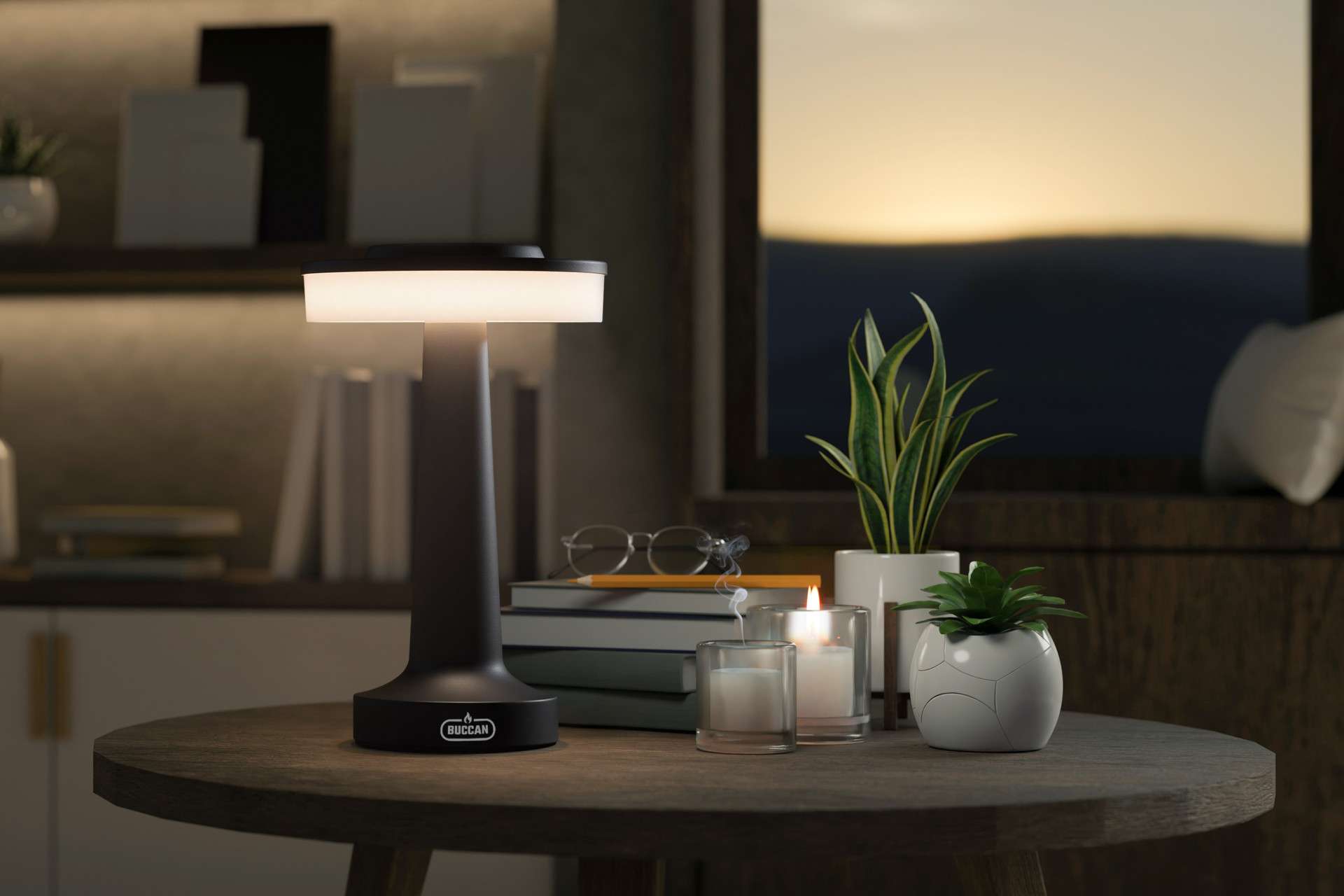 Buccan Dumbbell tafellamp Nova - Zwart