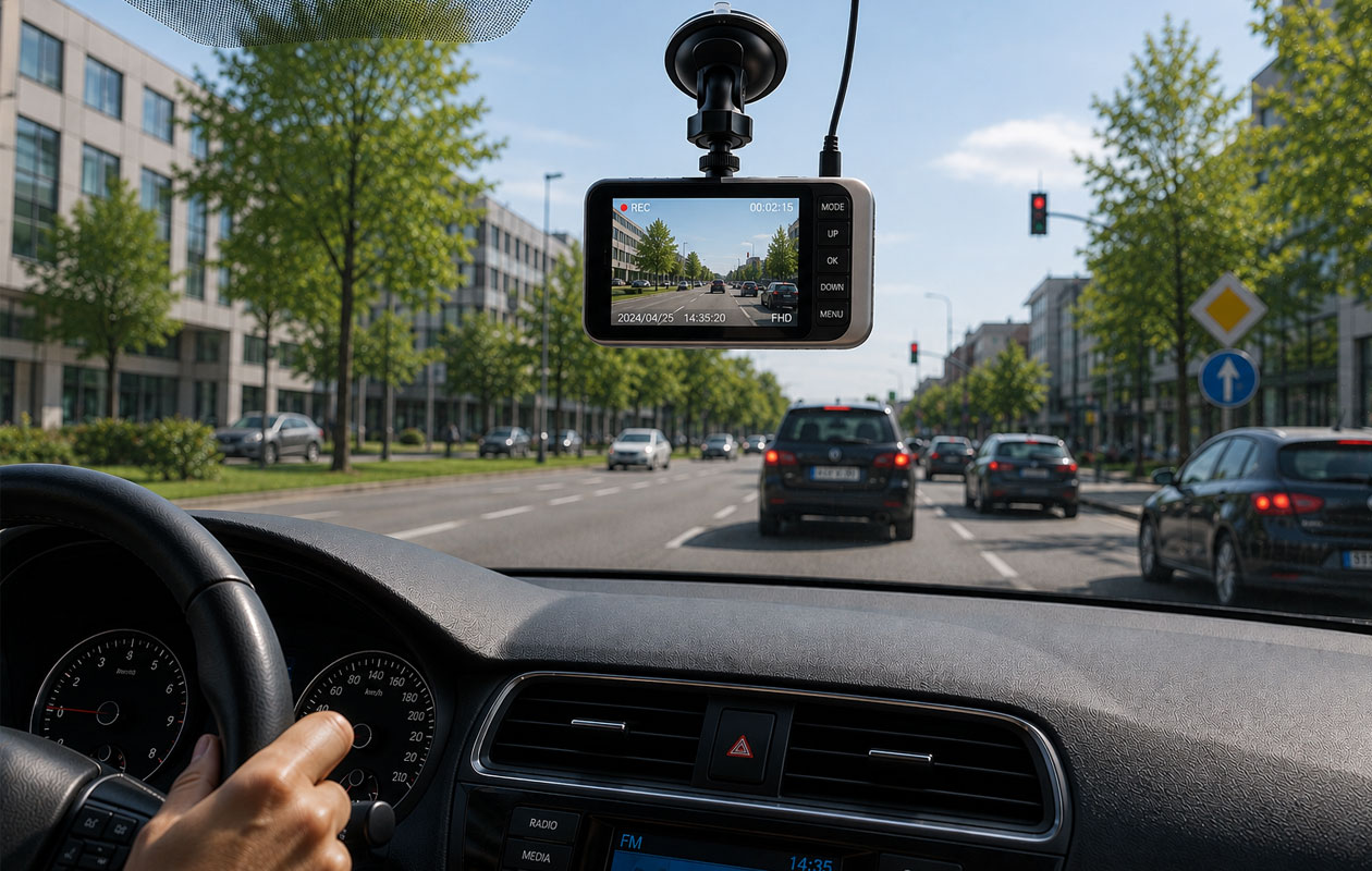 Dashcam Full HD avec caméra de recul