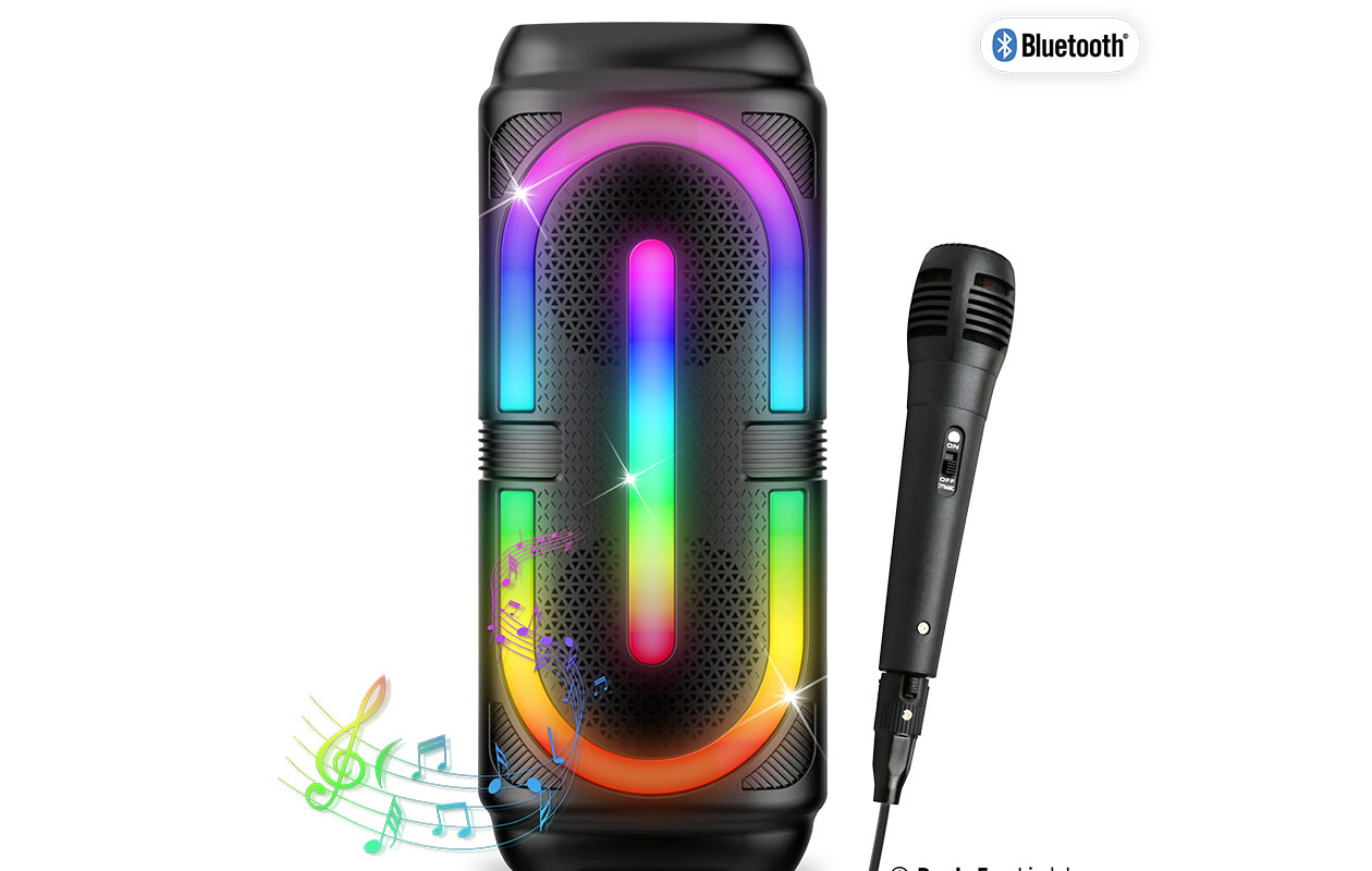 Draadloze karaoke set party speaker met microfoon