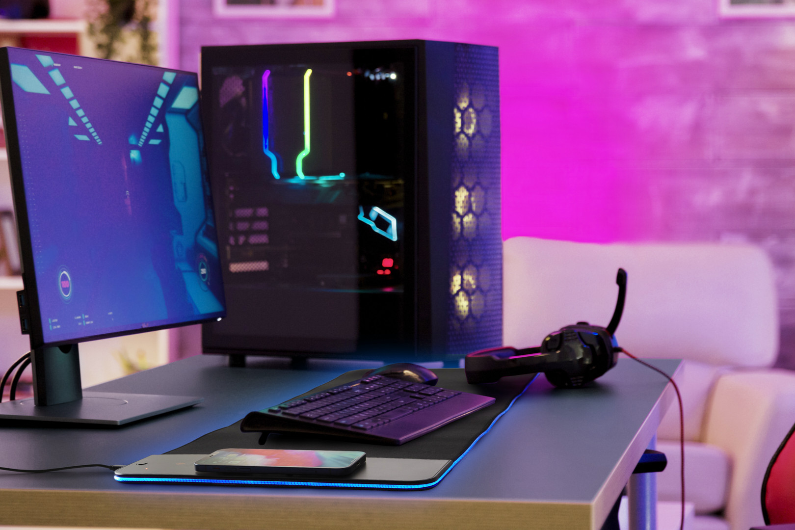 Dutch Originals XXL gaming muismat met LED