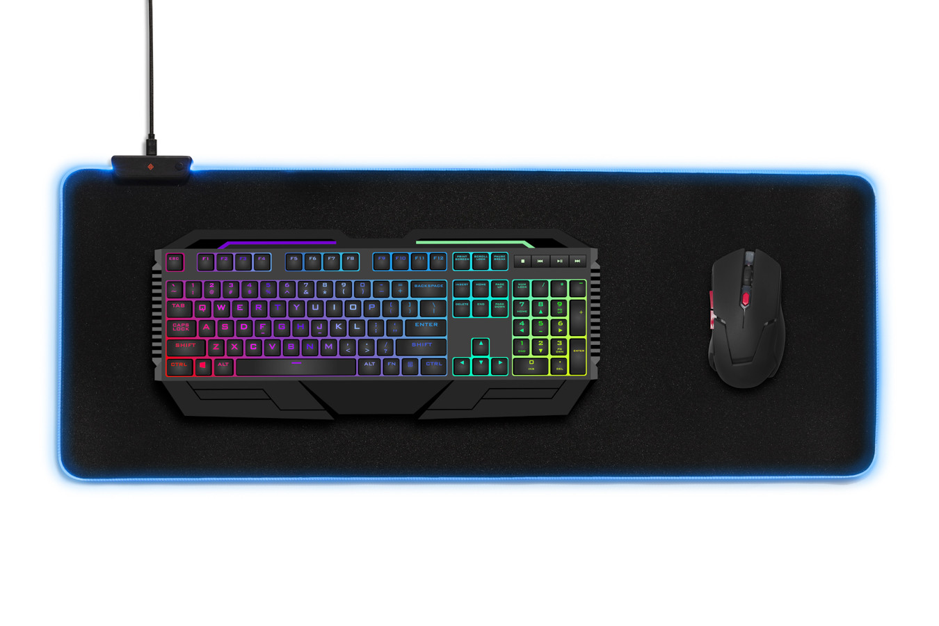 Tapis de souris gaming XXL Dutch Originals avec LED