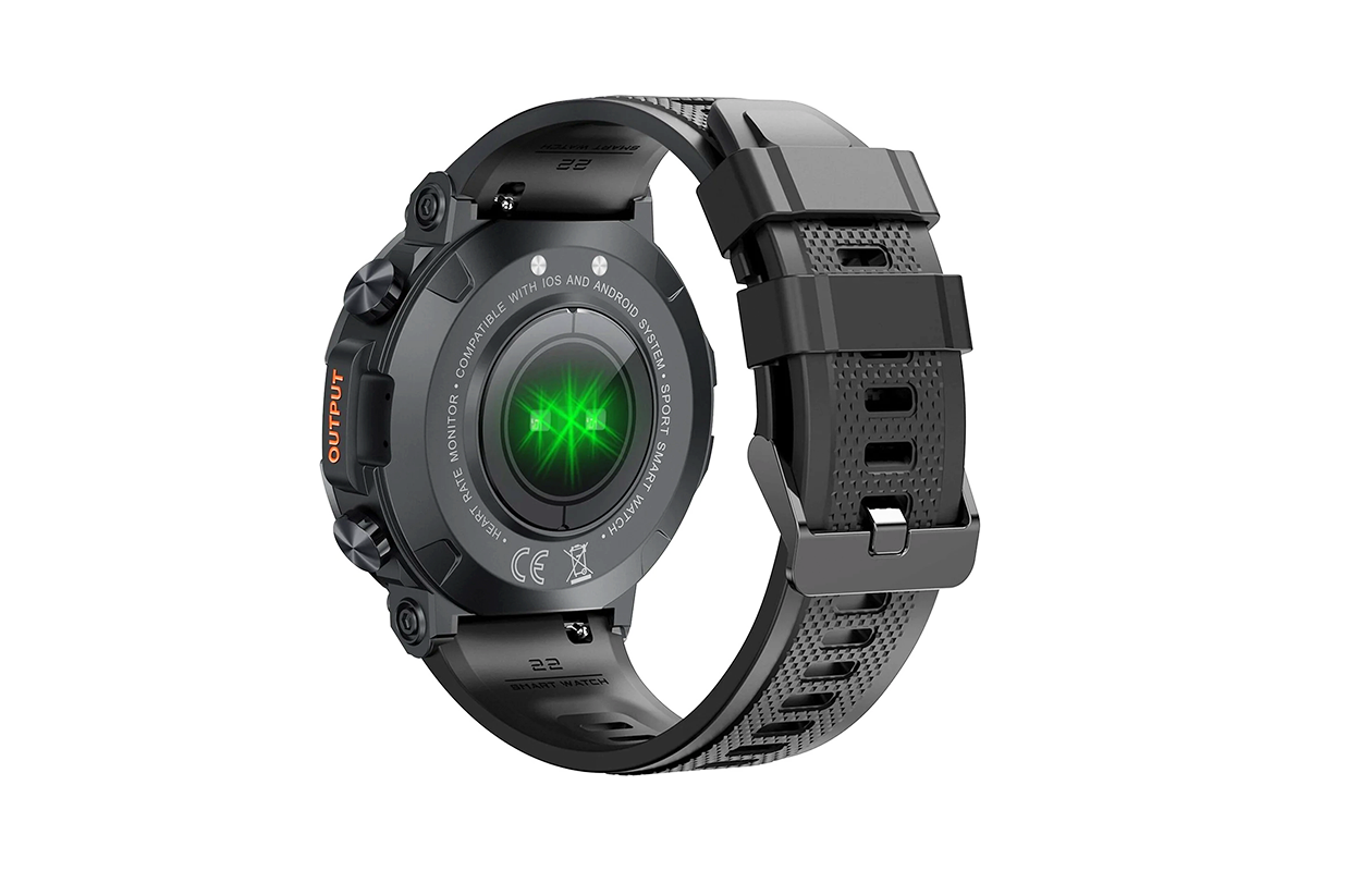 Dutch Wanted Indestructible Stoere Zwarte Smartwatch