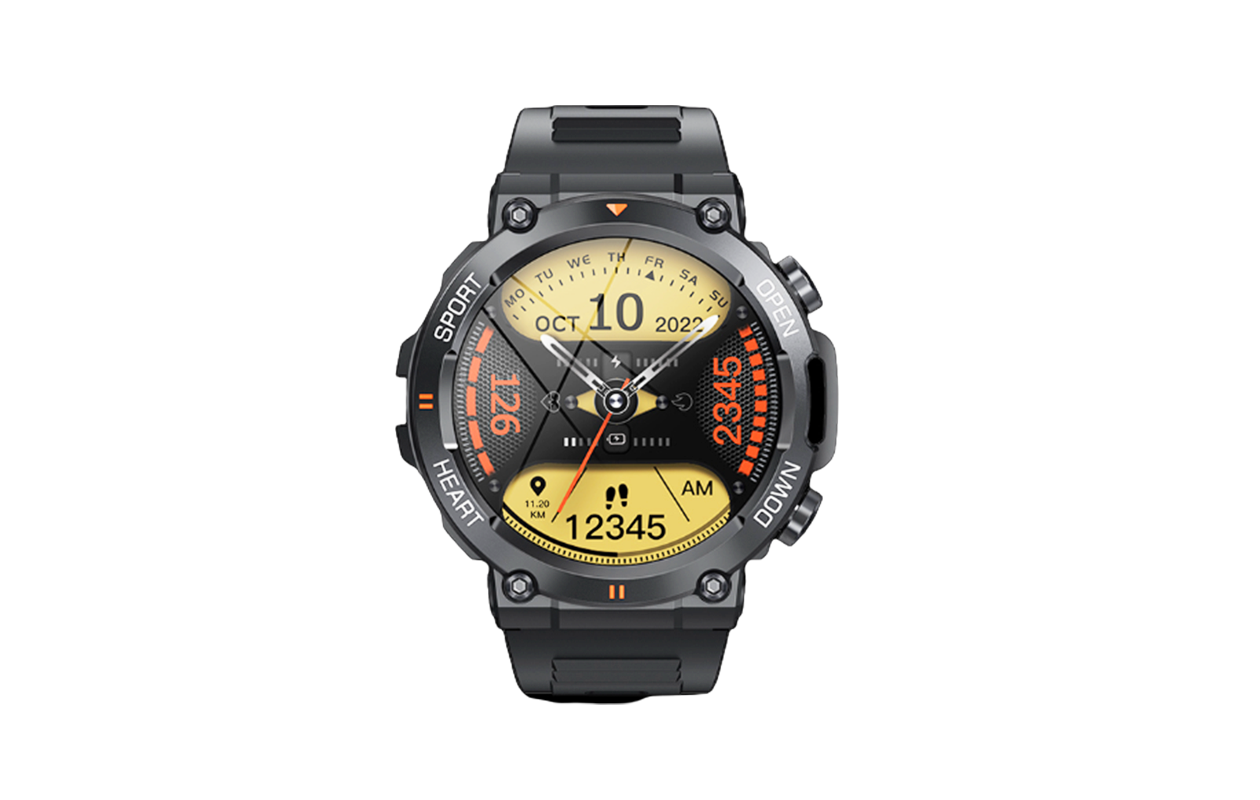 Dutch Wanted Indestructible Stoere Zwarte Smartwatch