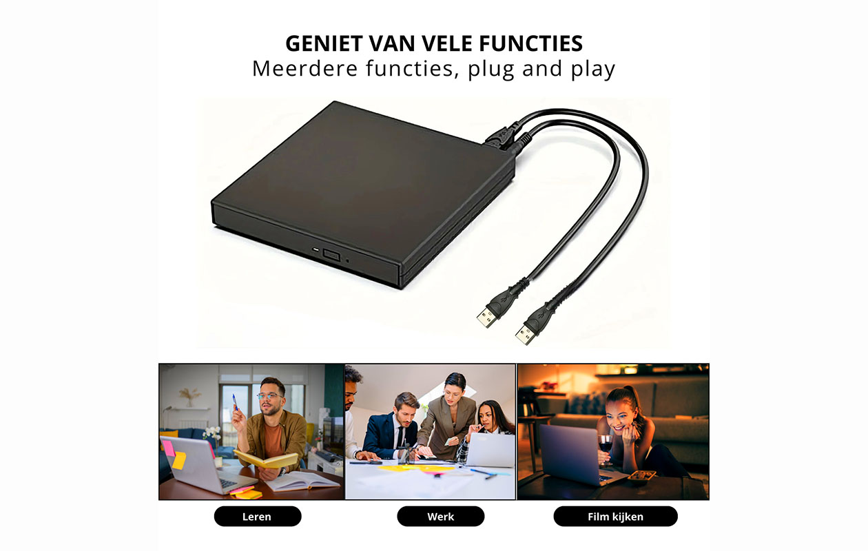 External CD/DVD Drive voor Laptop