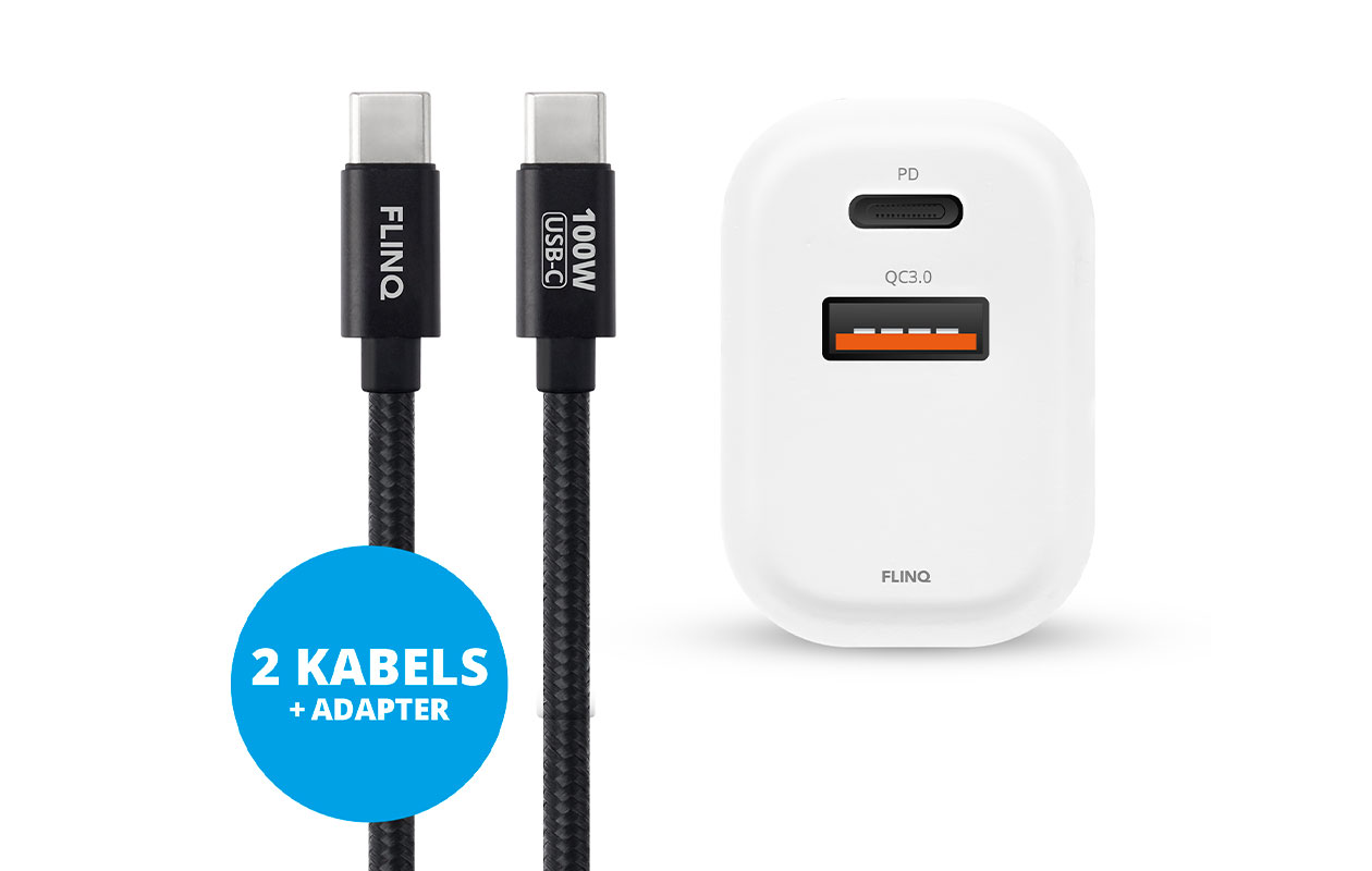 FlinQ USB-C oplaadset 100W