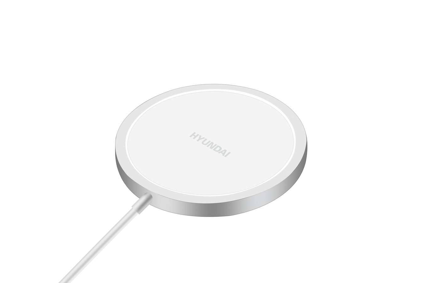 Hyundai Electronics - Draadloze en Magnetische Telefoon Oplader - Zilver