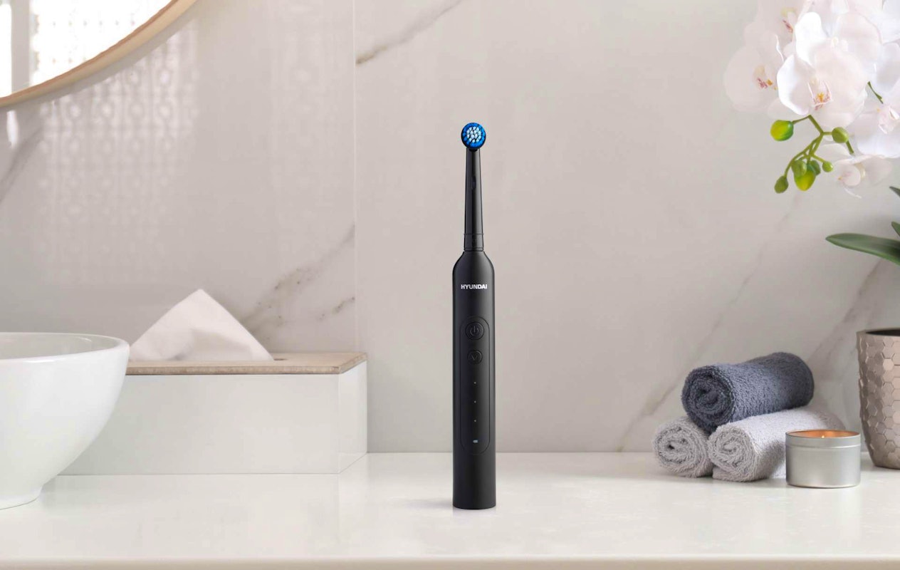 Hyundai Electronics - Brosse à dents électrique - Avec brosse rotative - Sans étui de transport