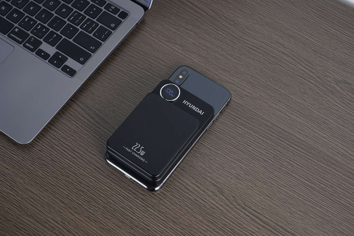 Hyundai Electronics - Magnetische Draadloze Powerbank - 10000mAh