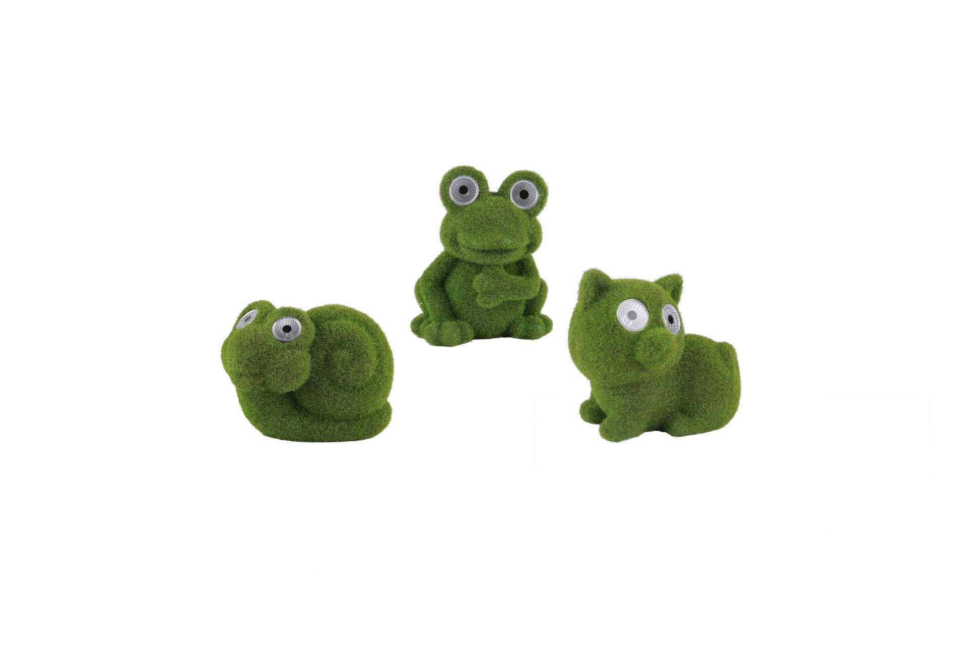 Hyundai Lighting - Dieren buitenlampen - set 1 Kat Kikker Slak