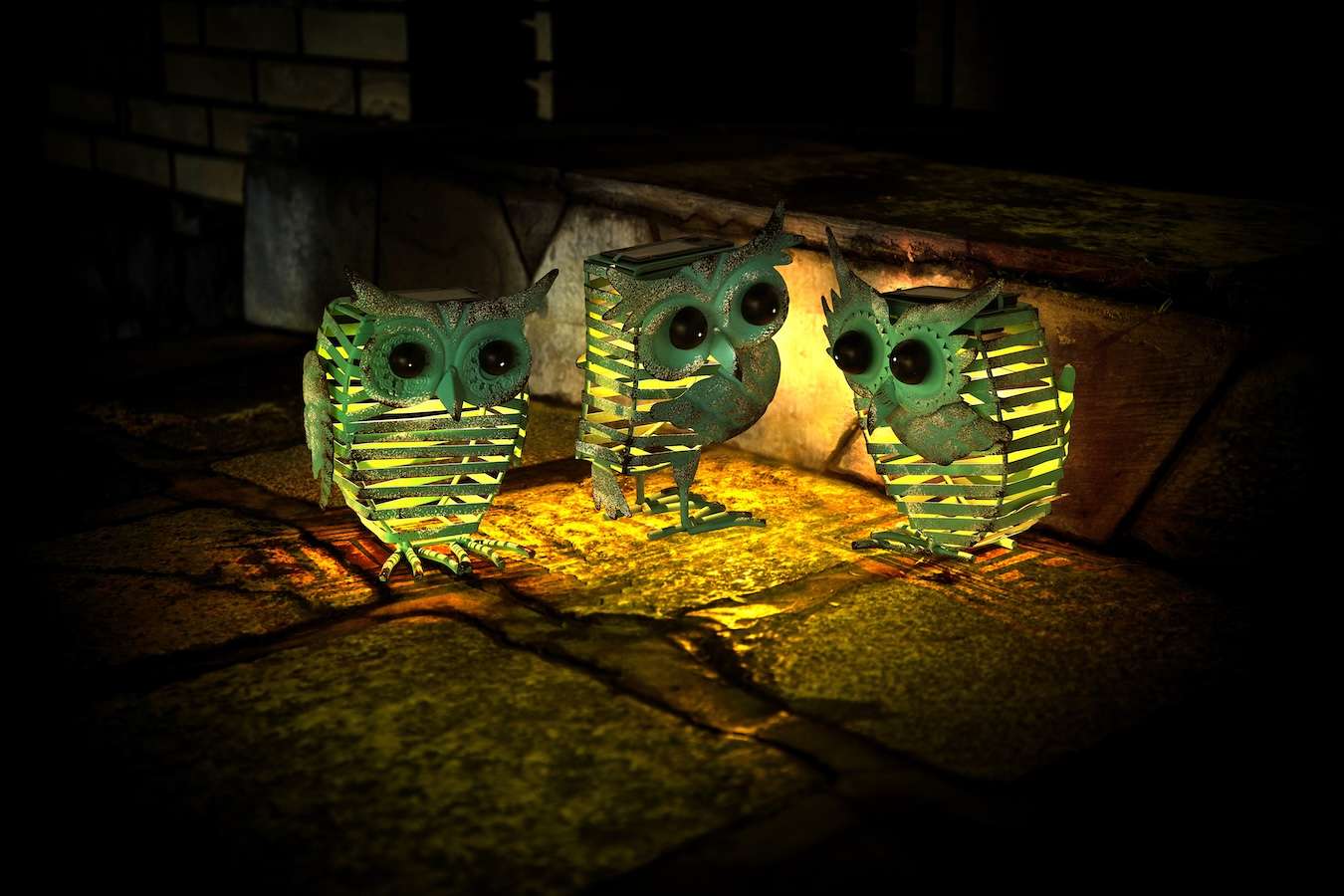 Hyundai Lighting - Lampes animaux - Vintage Owl - lot de 3