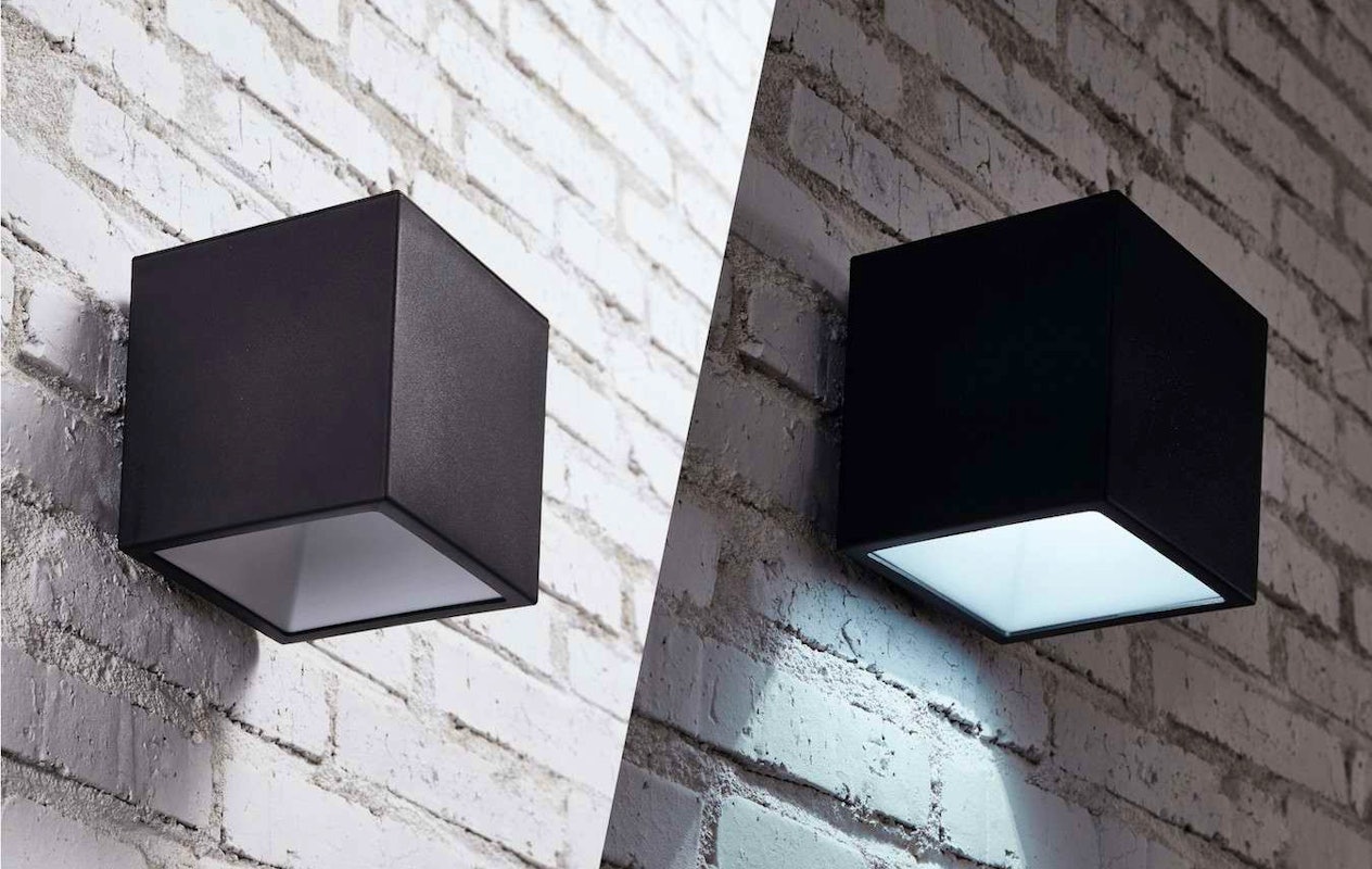 Hyundai kubus wandlamp op zonne-energie