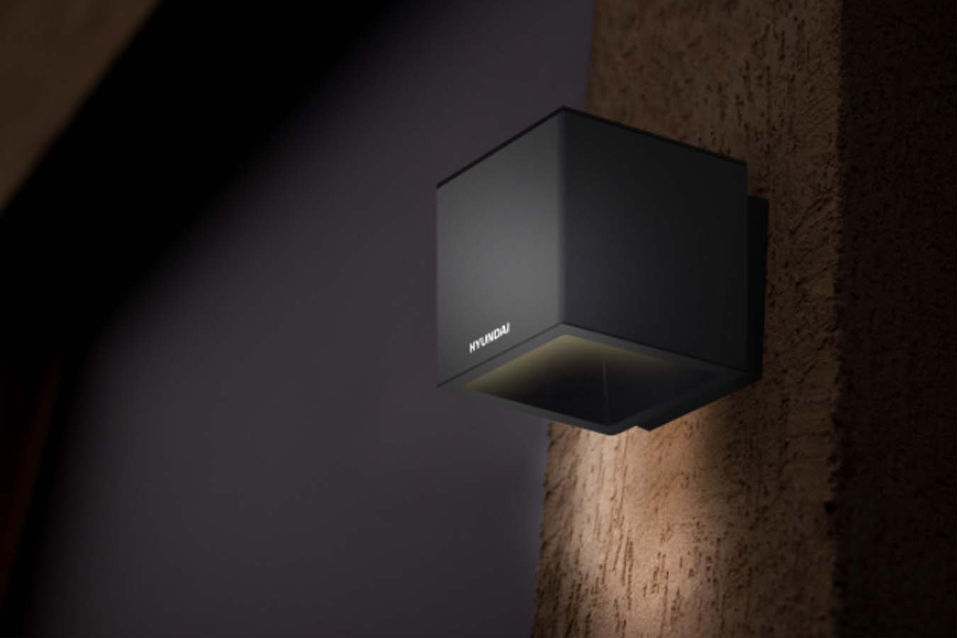 Hyundai Lighting - Applique cubique à énergie solaire - L - 4 pièces