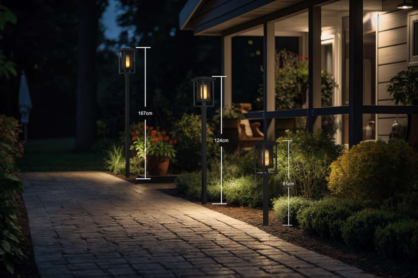 Hyundai Lighting padverlichting op zonne-energie - 2 stuks