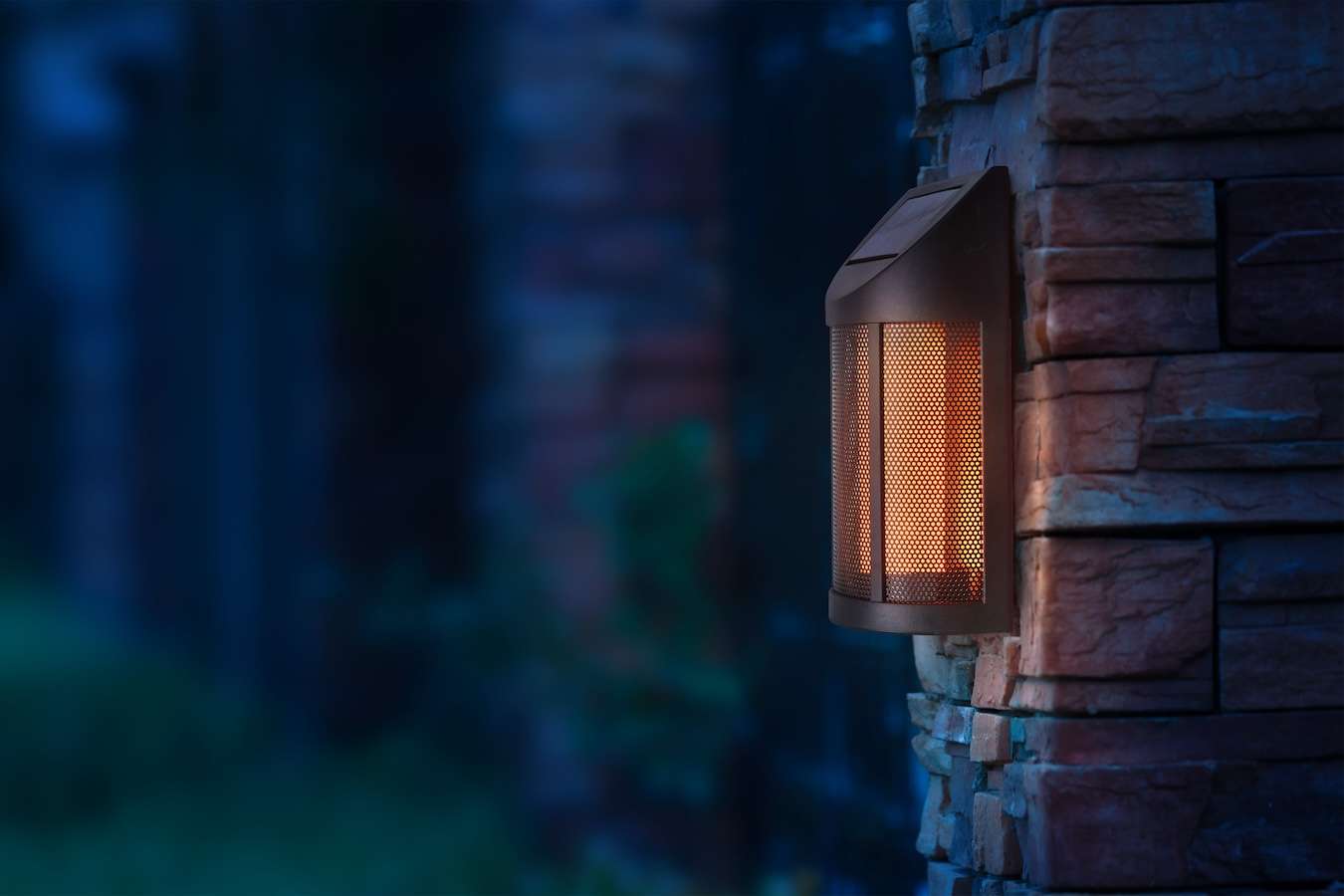 Hyundai Lighting - Luxe solar bollard wandlamp - 2 stuks