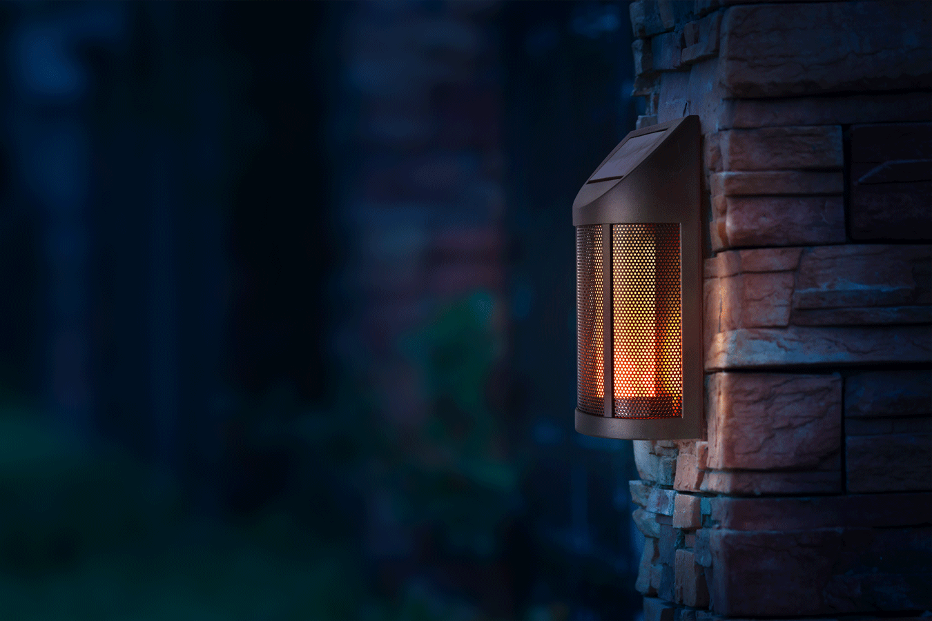 Hyundai Lighting - Luxe solar bollard wandlamp - 2 stuks