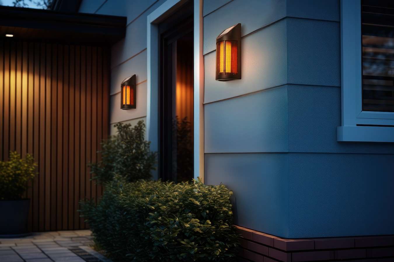 Hyundai Lighting - Luxe solar bollard wandlamp - 2 stuks
