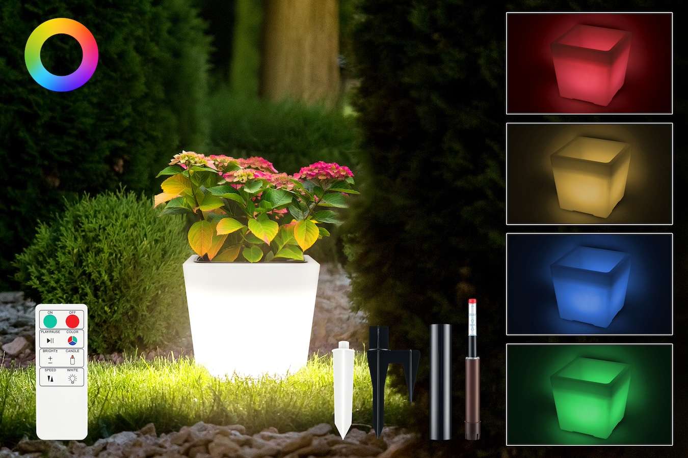 Hyundai Lighting - Solar LED Plantenpot