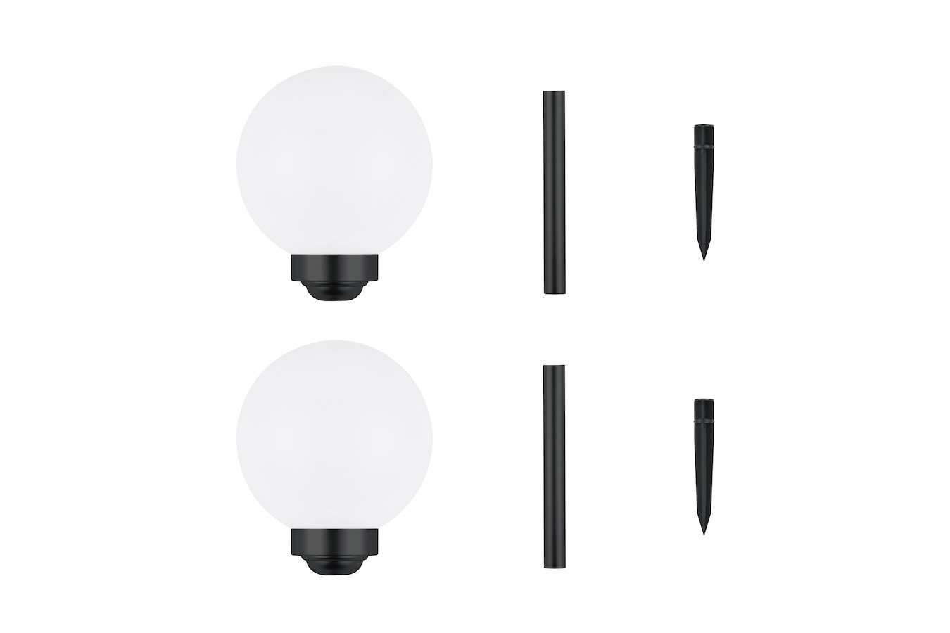 Hyundai Lighting - Solar padverlichting - Bal stick light - 2 stuks