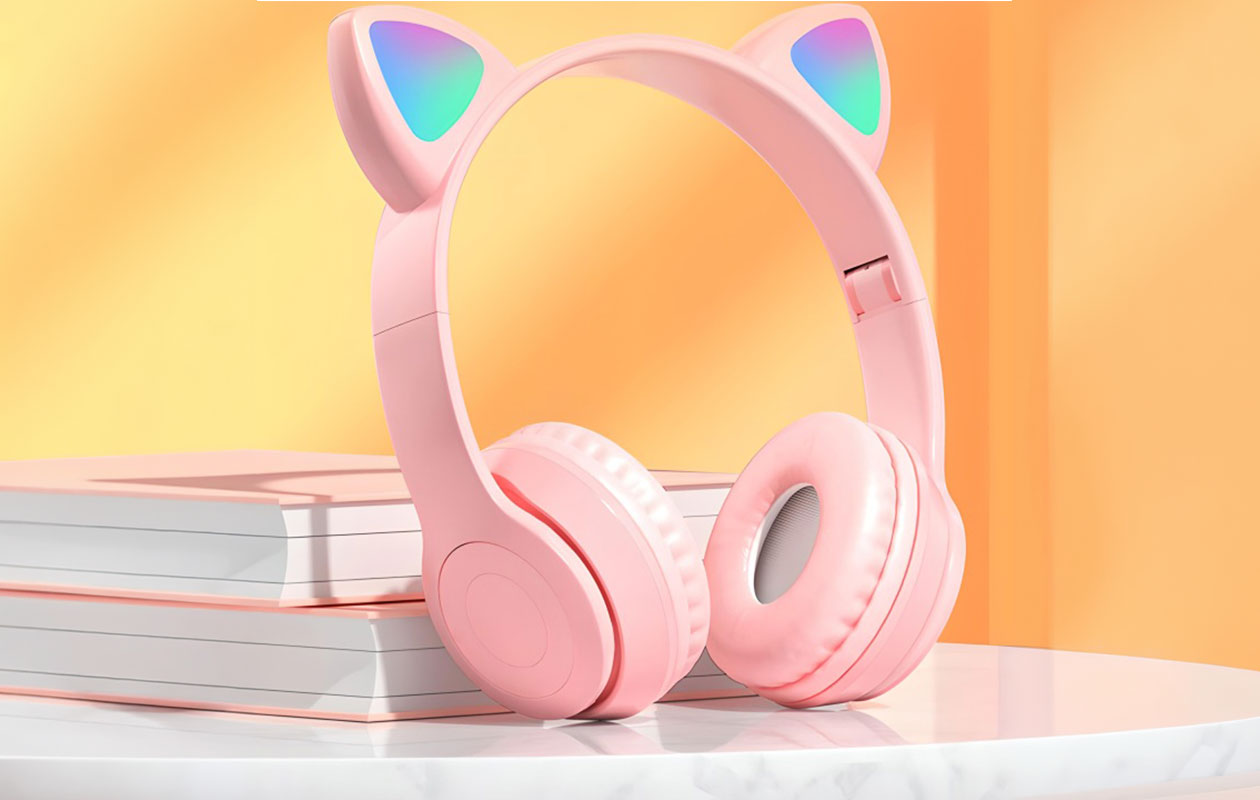 Kinder bluetooth led rgb koptelefoon