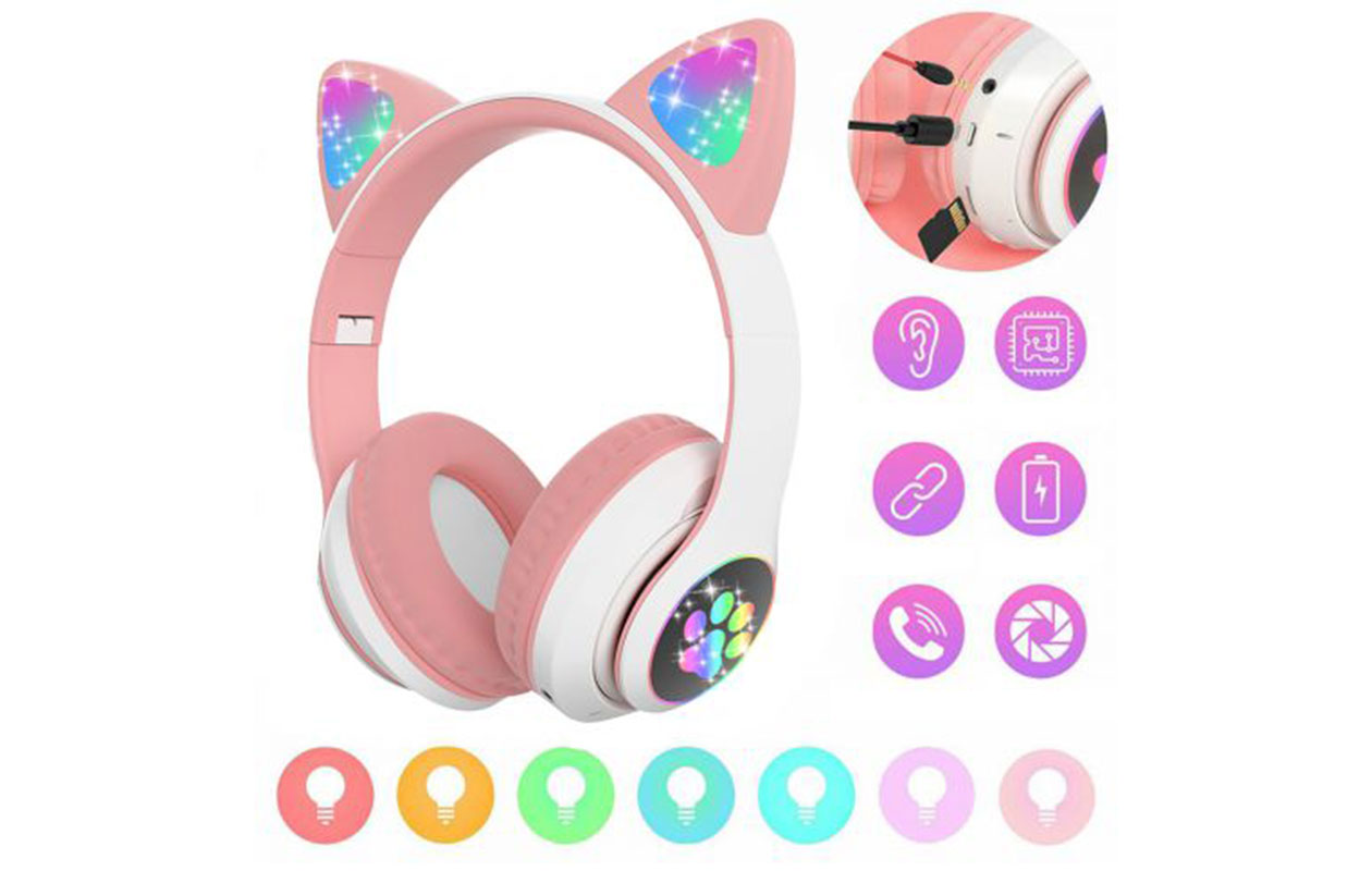 Casque à oreilles de chat