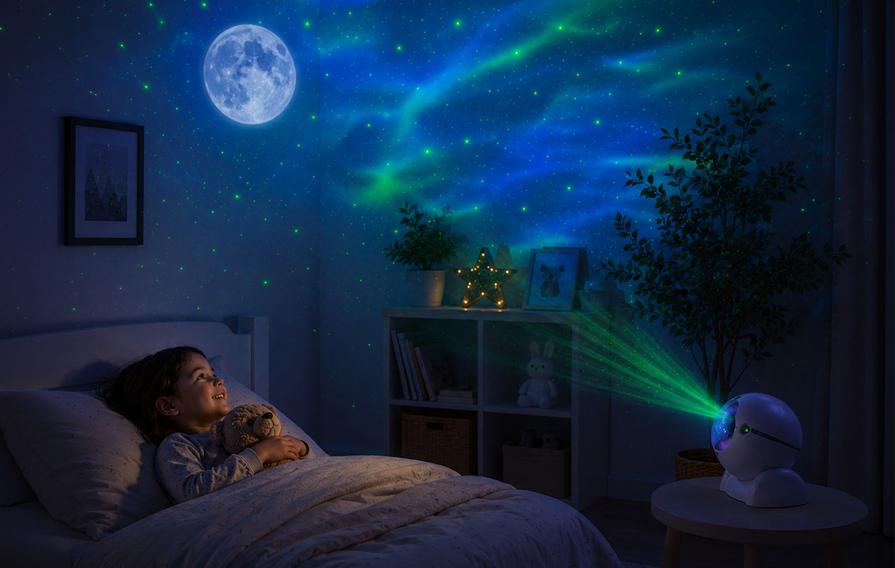 Laser sterren- en maanprojector