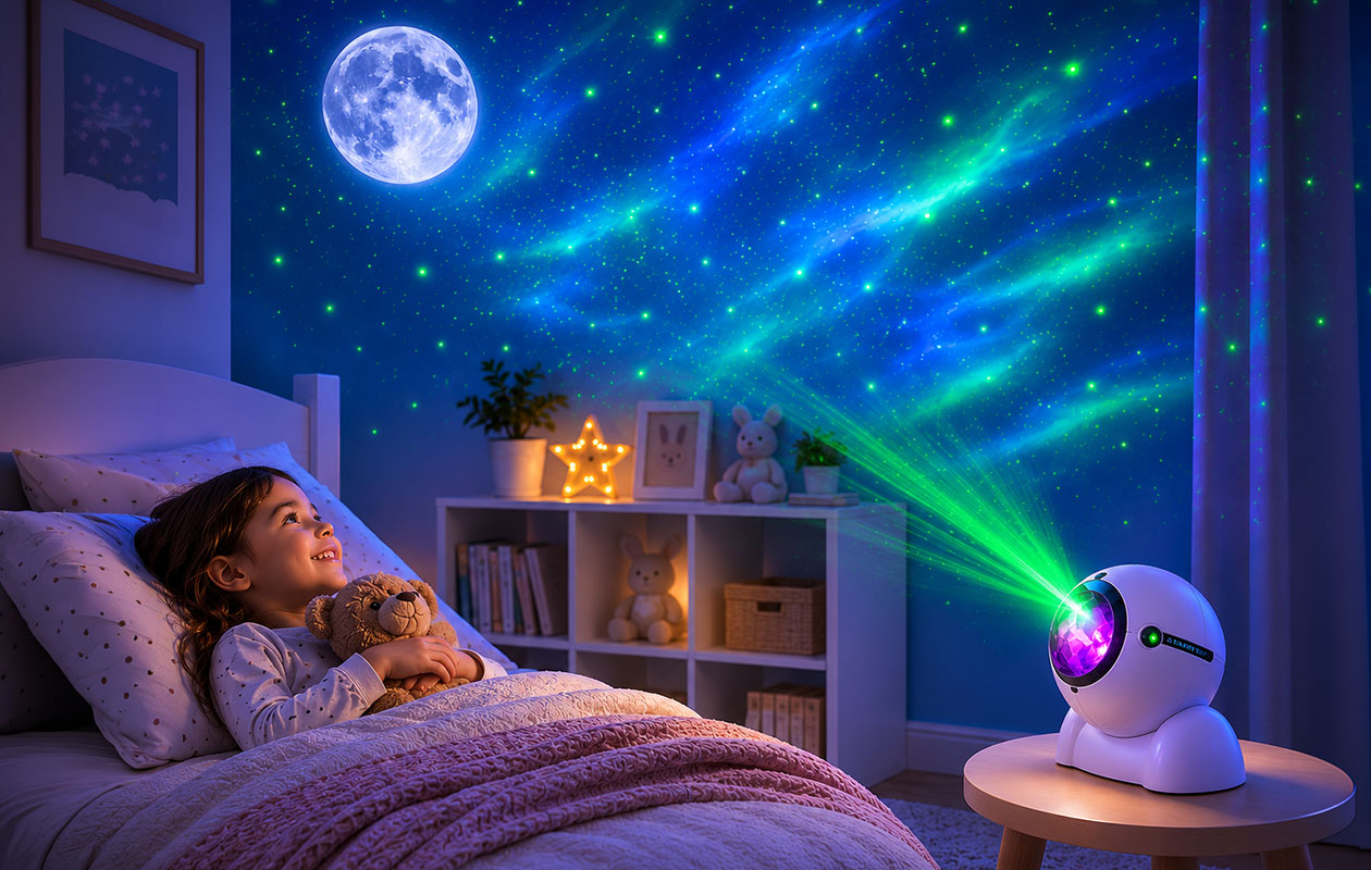 Laser sterren- en maanprojector