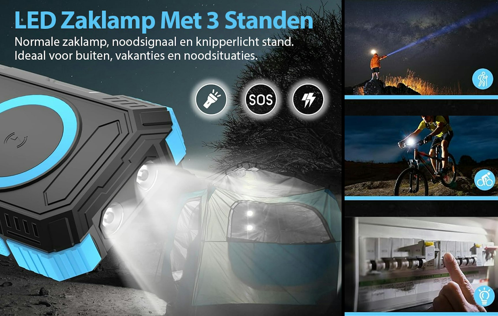 OOQE MultiCharge 4 geavanceerde noodpowerbank