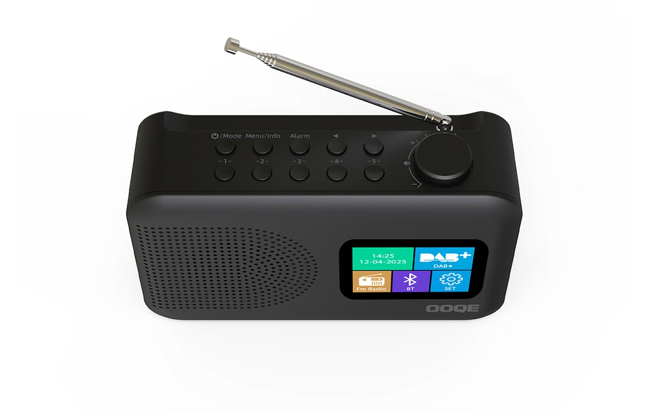 OOQE TUNE PRO geavanceerde 4-in-1 DAB+ (nood)radio met vele functies