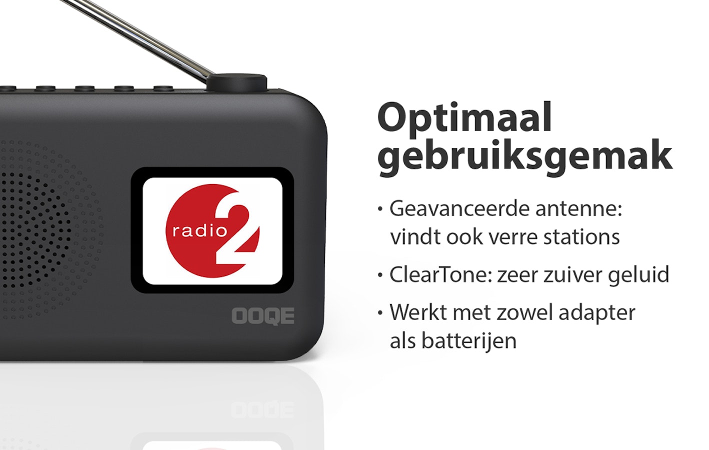 OOQE TUNE PRO geavanceerde 4-in-1 DAB+ (nood)radio met vele functies