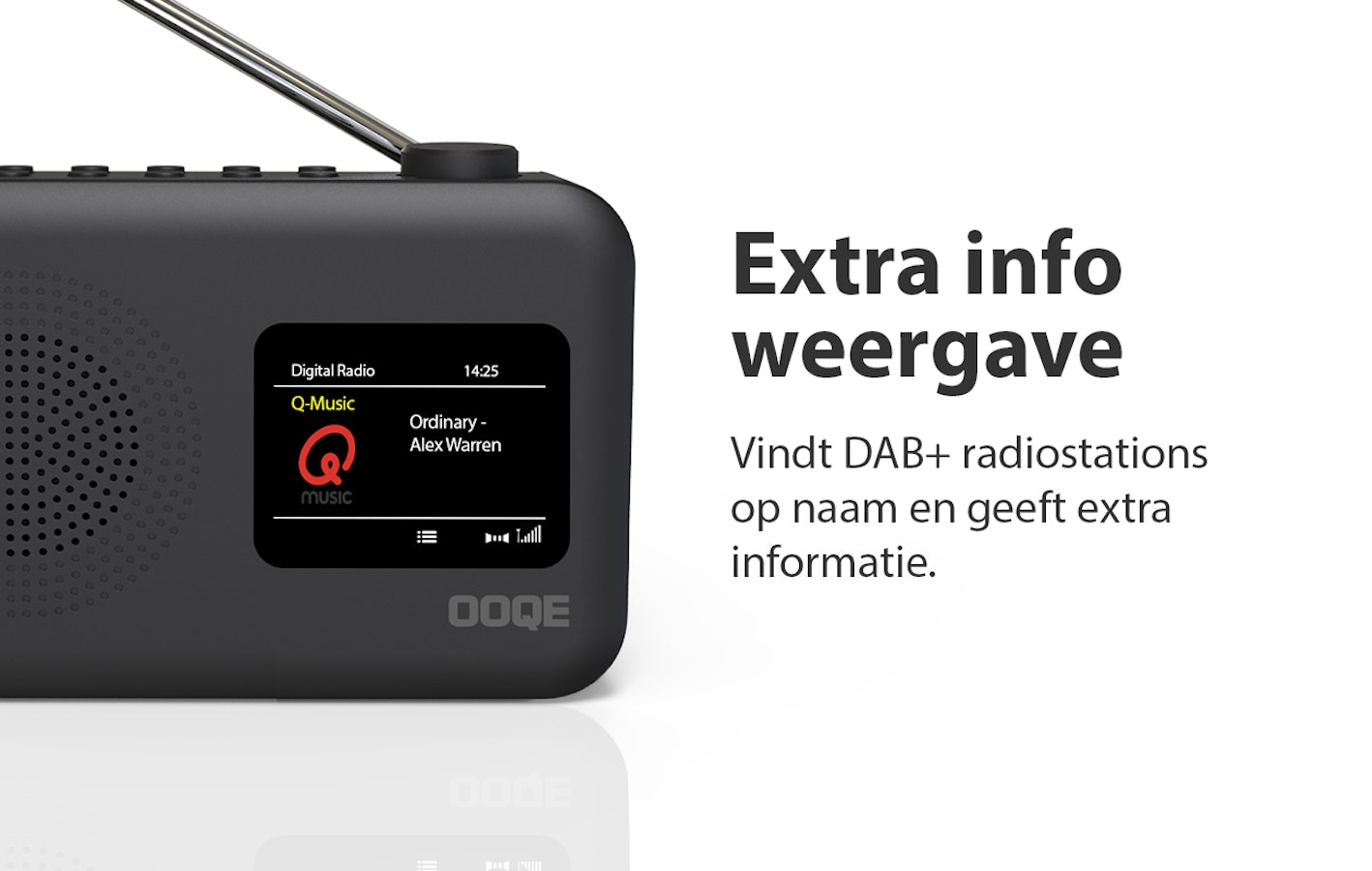 OOQE TUNE PRO geavanceerde 4-in-1 DAB+ (nood)radio met vele functies