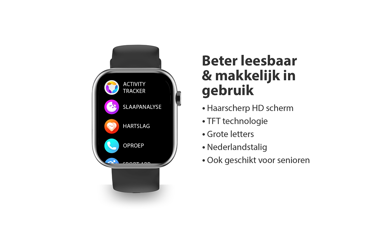 OOQE WATCH PRO 7 geavanceerde smartwatch met vele functies