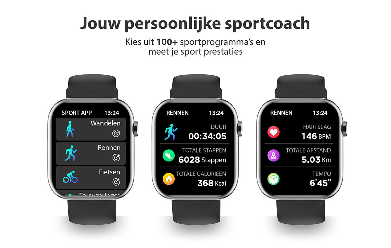 OOQE WATCH PRO 7 geavanceerde smartwatch met vele functies