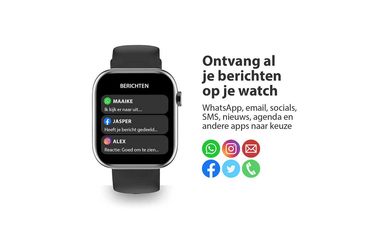 OOQE WATCH PRO 7 geavanceerde smartwatch met vele functies