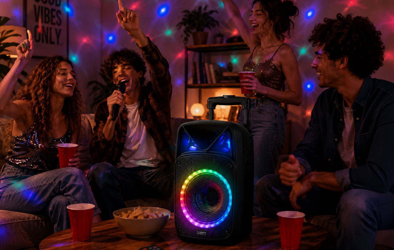 Bluetooth karaoke party speaker
