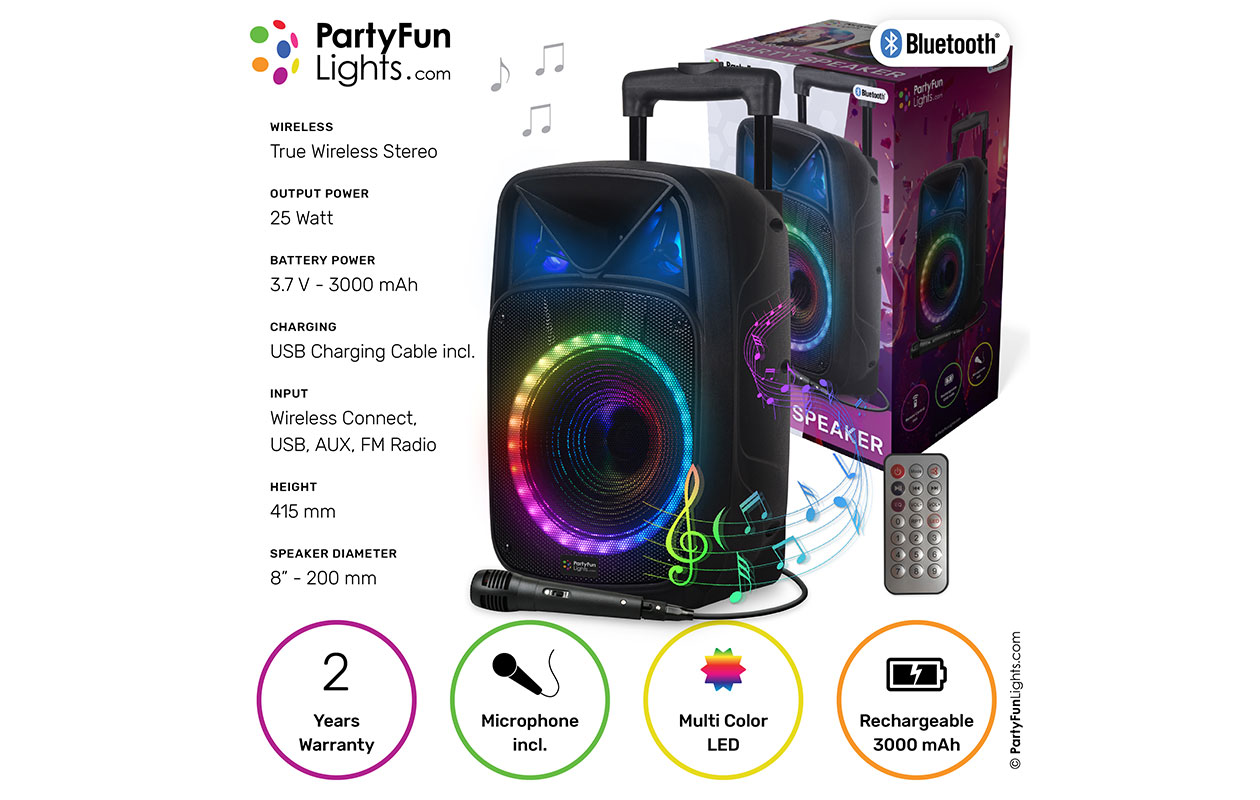 Bluetooth karaoke party speaker