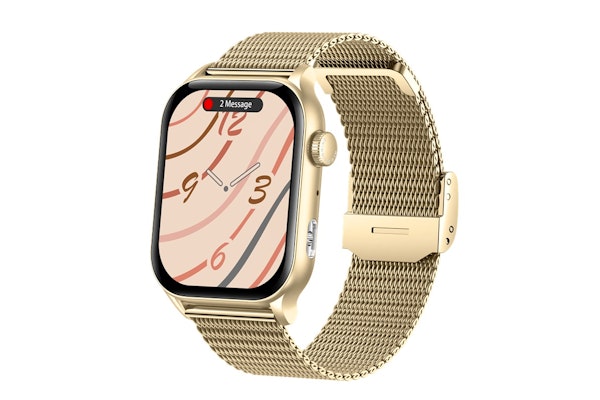 Parya Official gold smartwatch met stappenteller