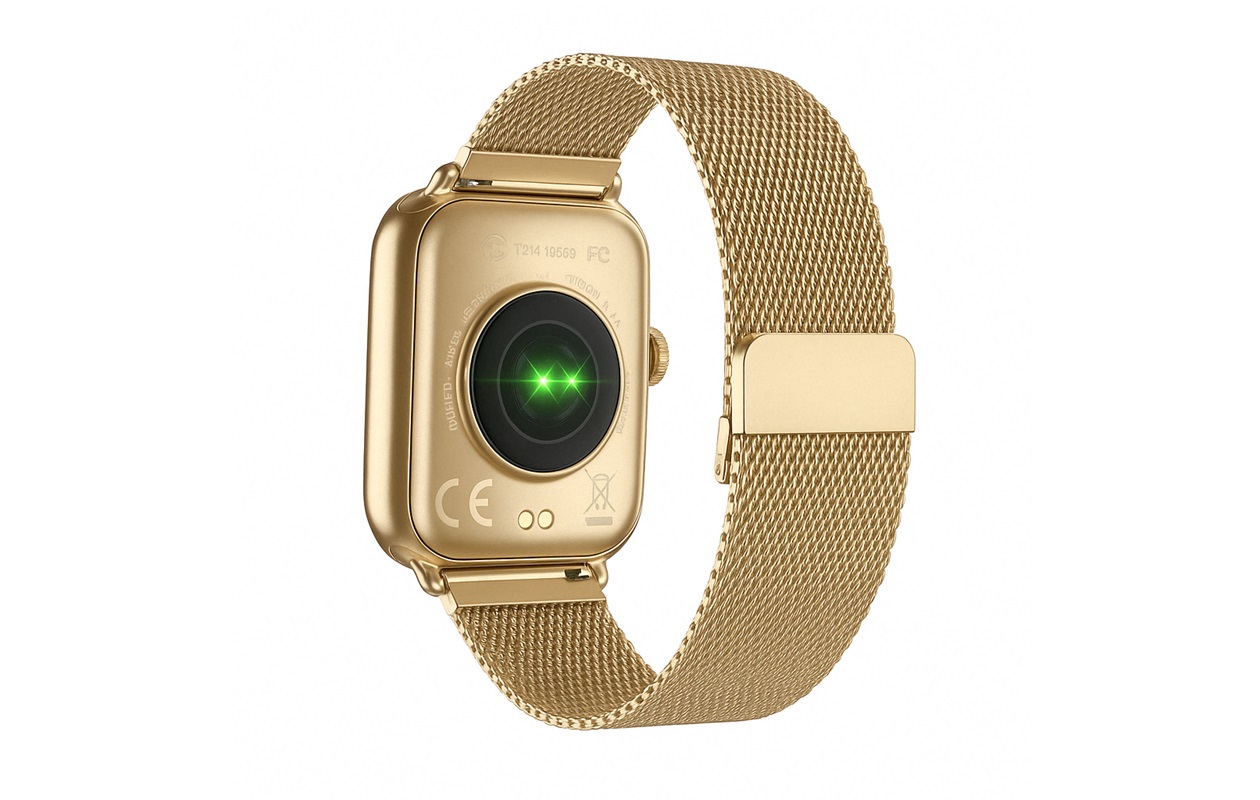 Parya Official gold smartwatch met stappenteller