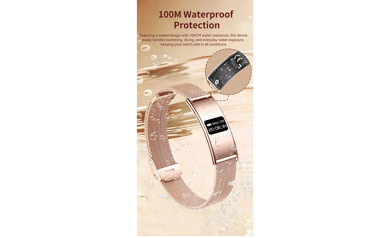 Parya Smartwatch slimme sportarmband met 24/7 activity tracker