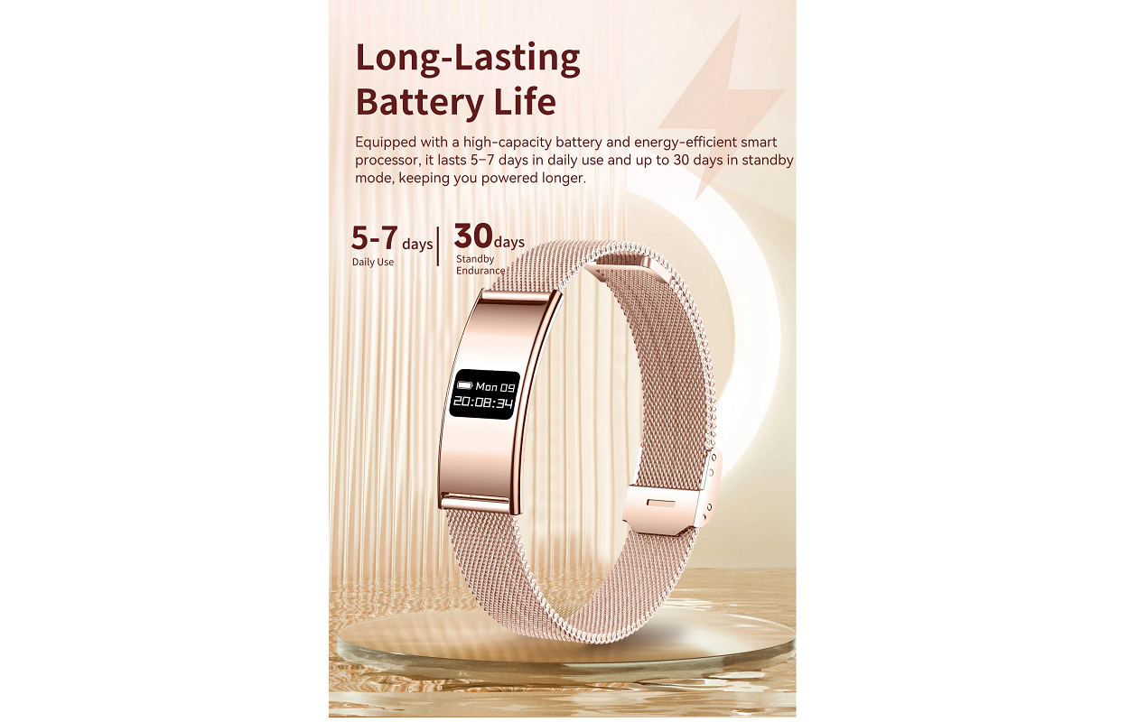 Parya Smartwatch slimme sportarmband met 24/7 activity tracker