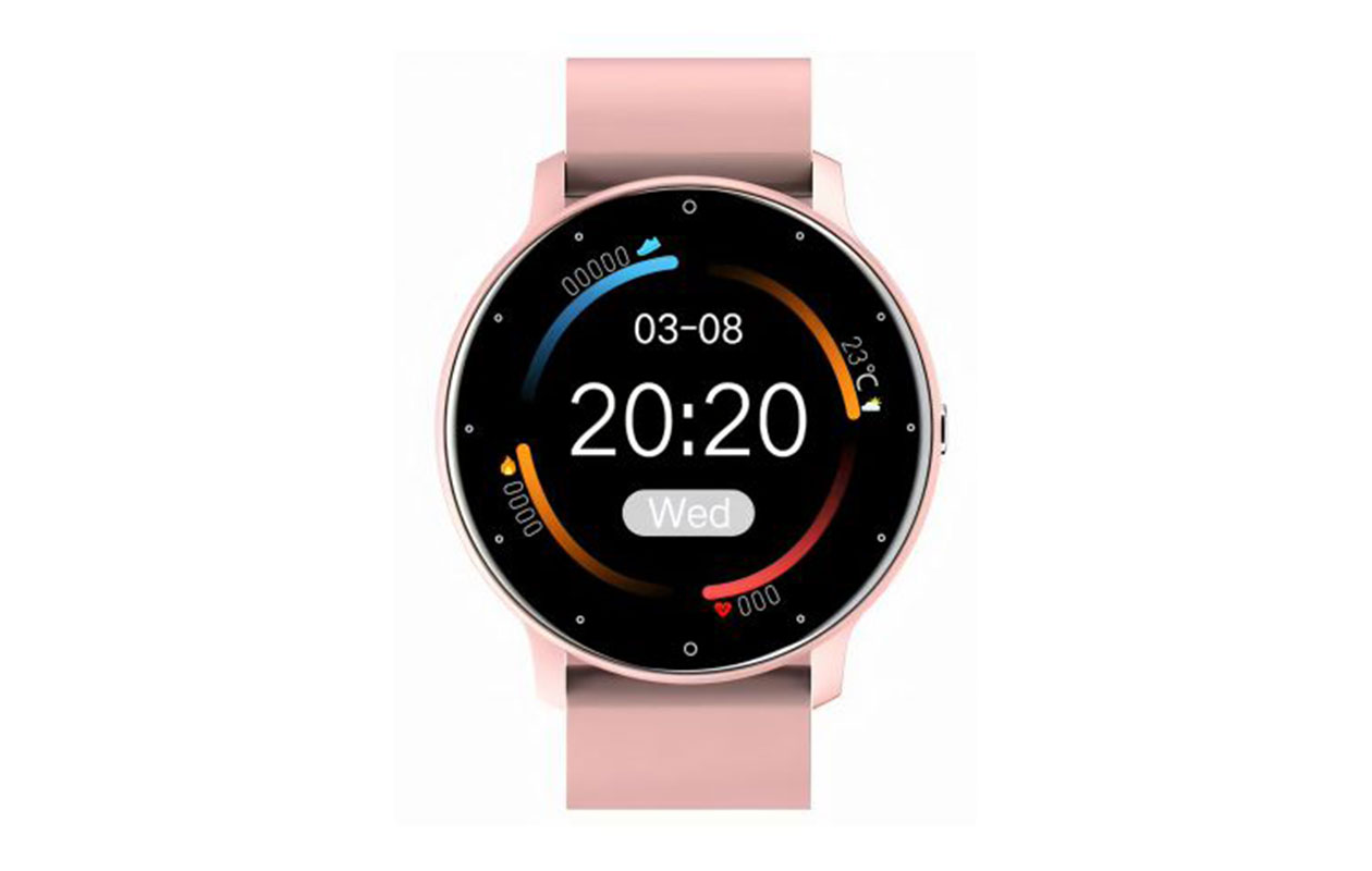 Roze dames smartwatch met Bluetooth